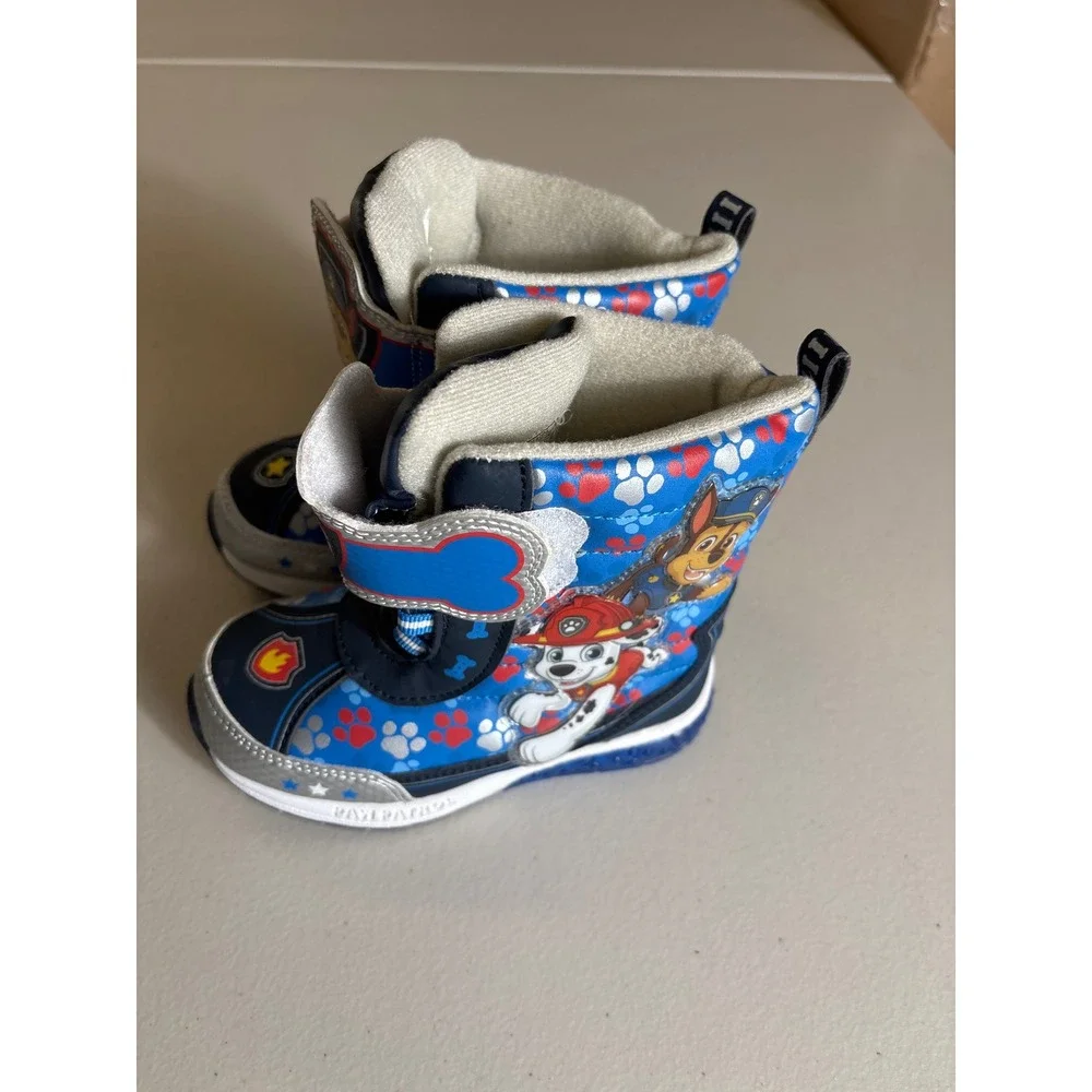 Paw Patrol‎ Nickelodion Kids Boys Size 9 Chase Marshall Winter Shoes Snow Boots